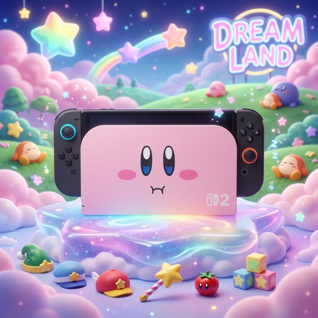 Funda Dock Switch Kirby 3D - Cozy