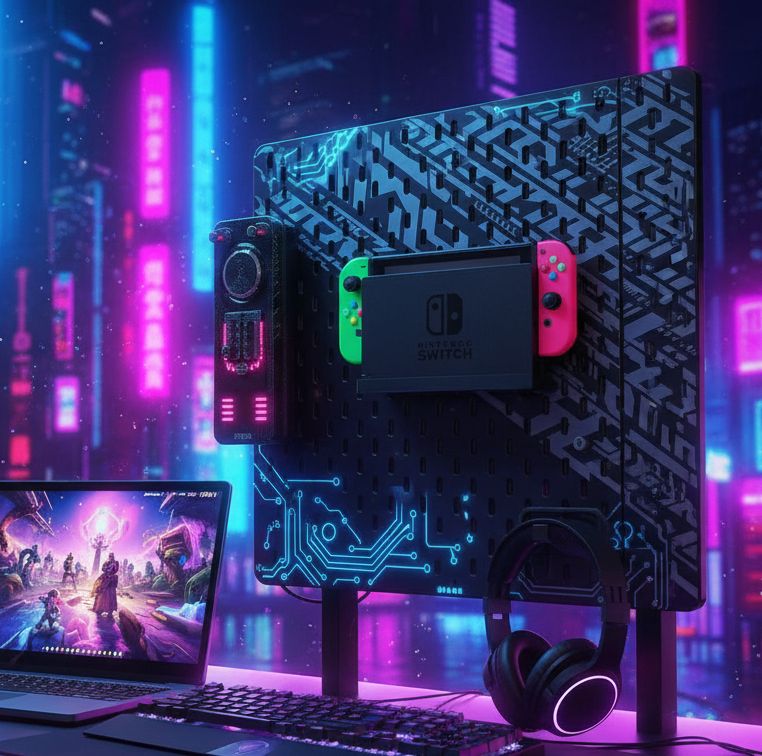 Soporte IKEA Skadis para Nintendo Switch