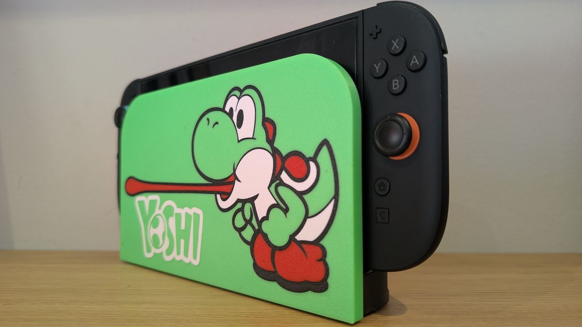 Funda Dock Switch Yoshi 3D - Setup Mario